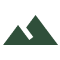 Green mountain logo with a white background, representing the logo of the company icon