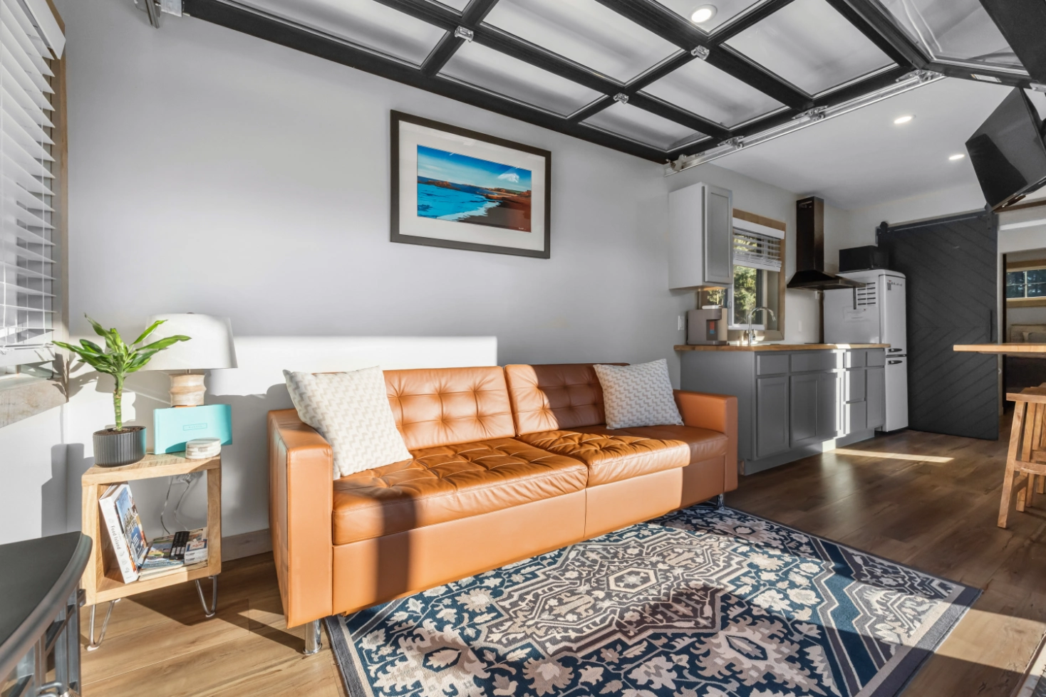 Stylish small apartment with kitchen